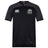 The Fortivus Academy Vapodri Evader Jersey by EMB Canterbury is a black short-sleeve rugby top with left-chest Canterbury and right-chest Fortivus logos, plus moisture-wicking tech to keep you dry and comfortable during matches.