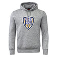 The Franklin County High School Rugby Club Hoodie by WRS Canterbury features a front pocket and bold shield logo—perfect for rugby fans.