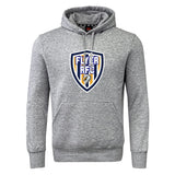 The Franklin County High School Rugby Club Hoodie by WRS Canterbury features a front pocket and bold shield logo—perfect for rugby fans.
