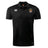 The Atlanta Old White Rugby Champs Club Dry Polo by EMB Canterbury features a breathable black design, Vapodri technology, the Canterbury logo on the right chest, and a crest with "NATIONAL CHAMPIONS" on the left.