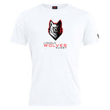 The Lincoln Wolves Club Plain Tee by WRS Canterbury is a white cotton-blend t-shirt with a stylized wolf head and "Lincoln Wolves Rugby" logo on the front. This customizable tee combines comfort and team spirit for every fan.