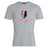 The Lincoln Wolves Club Plain Tee by WRS Canterbury is a gray cotton blend shirt featuring a wolf head graphic and "Lincoln Wolves Rugby" text in black and red on the front.