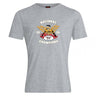 The Atlanta Old White Rugby Champs Club Plain Tee by WRS Canterbury is a gray cotton blend shirt with an eagle, a rugby ball, and “NATIONAL CHAMPIONS 2025 OWRFC 1974” graphic.