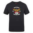 The WRS Canterbury Atlanta Old White Rugby Champs Club Plain Tee features a black cotton blend, "National Champions 2025," and an eagle logo—customizable for ultimate team pride.