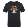 The WRS Canterbury Atlanta Old White Rugby Champs Club Plain Tee features a black cotton blend, "National Champions 2025," and an eagle logo—customizable for ultimate team pride.