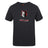 The Lincoln Wolves Club Plain Tee by WRS Canterbury is a black cotton blend shirt featuring a stylized wolf head logo above "Lincoln Wolves Rugby" in red and white.