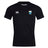 The Las Colinas Rugby Club Dry Tee by EMB Canterbury is a black short-sleeved shirt with a white Canterbury logo on the right chest and a blue/yellow crest on the left, designed for breathable comfort during workouts.
