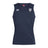 The Franklin County High School Rugby Club Dry Singlet by EMB Canterbury is a navy sleeveless athletic shirt with club crest and brand logos on the chest, made with Vapodri Technology for comfort—perfect for performance.