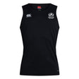 The Fortivus Academy Club Dry Singlet by EMB Canterbury is a sleeveless black athletic top with the Fortivus Academy logo on the left chest, Canterbury logo on the right, and Vapodri Technology for enhanced performance.