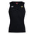 The Monarch Rugby Club Club Dry Singlet by EMB Canterbury is a black, sleeveless top with the Canterbury logo on the right chest and a circular "M" logo on the left—ideal for your athletic gear collection.