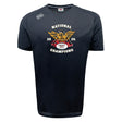 The WRS Canterbury Atlanta Old White Rugby Champs Tempo Vapodri T-Shirt features a gold and red phoenix, “NATIONAL CHAMPIONS 2025,” “OWRFC 1974” on the chest, plus moisture-wicking fabric and a white Canterbury logo on the right shoulder.