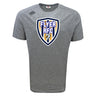 The Franklin County High School Rugby Tempo Vapodri T-Shirt by WRS Canterbury is a grey, short-sleeve tee with a bold “FLYER RFC” eagle logo, designed for athletic performance and all-day comfort with moisture-wicking fabric.