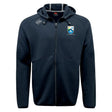 The Las Colinas Rugby Tempo Vapodri Full-Zip Hoodie by EMB Canterbury features a badge logo on the left chest, brand logo on the right shoulder, and moisture-wicking fabric to keep you comfortable and stylish during any activity.