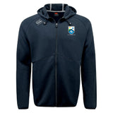 The Las Colinas Rugby Tempo Vapodri Full-Zip Hoodie by EMB Canterbury features a badge logo on the left chest, brand logo on the right shoulder, and moisture-wicking fabric to keep you comfortable and stylish during any activity.