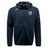 The Fortivus Academy Tempo Vapodri Full-Zip Hoodie by EMB Canterbury is a black hoodie with the academy logo on the left chest, CCC logo on the right shoulder, and VapoDri moisture-wicking technology.