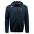The Lincoln Wolves Tempo Vapodri Full-Zip Hoodie by EMB Canterbury features a black hood, wolf logo and "WOLVES" on the left chest, and a white Canterbury logo on the right shoulder. Its moisture-wicking fabric keeps you comfortable all day.