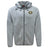 The Monarch Rugby Club Tempo Vapodri Full-Zip Hoodie by EMB Canterbury is a light gray hoodie with a zip front, hood, moisture-wicking VapoDri tech, Canterbury logo on the right chest, and a "Monarch Rugby" emblem on the left.