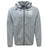 The EMB Canterbury Fortivus Academy Tempo Vapodri Full-Zip Hoodie features a light grey design with hood, drawstrings, and chest logos for Canterbury and Fortivus Academy, offering a modern look with moisture-wicking comfort.