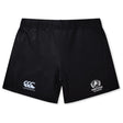 The Fortivus Academy Women's Yokohama Short by EMB Canterbury features the "Canterbury" logo on the left leg and "Fortius Academy" logo on the right, displayed in black on a plain white background.