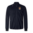 Atlanta Old White Rugby Champs Elite Windstopper Jacket by EMB Canterbury features ribbed cuffs and collar, embroidered logo and text on the left chest, zipped side pockets, and a softshell design for style and weather protection.