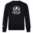 The Fortivus Academy Club Crew Sweatshirt by Canterbury, from WRS Canterbury, is a black ultra-soft top with a white "FORTIVUS ACADEMY" logo, lion crest and laurel wreath on the chest, plus an embroidered sleeve logo.