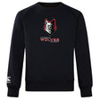 The Lincoln Wolves Club Crew Sweatshirt by WRS Canterbury features an ultra-soft feel, a stylized wolf logo and "Lincoln Wolves Rugby" on the chest, plus an embroidered CCC logo on the left sleeve.