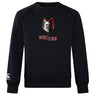 The Lincoln Wolves Club Crew Sweatshirt by WRS Canterbury features an ultra-soft feel, a stylized wolf logo and "Lincoln Wolves Rugby" on the chest, plus an embroidered CCC logo on the left sleeve.