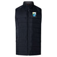 The Las Colinas Rugby Elite Microlite Gilet by EMB Canterbury features a zippered front, insulated quilted design, and a crest logo with blue shield, star, and “SAN FRANCISCO DFC” text on the left chest.