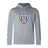 Lightweight light gray Franklin County High School Rugby Club hoodie by WRS Canterbury, featuring a large shield logo with a lion on the chest and a comfy kangaroo pocket.