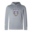 Lightweight light gray Franklin County High School Rugby Club hoodie by WRS Canterbury, featuring a large shield logo with a lion on the chest and a comfy kangaroo pocket.