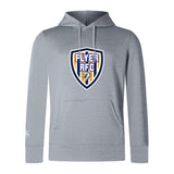 Lightweight light gray Franklin County High School Rugby Club hoodie by WRS Canterbury, featuring a large shield logo with a lion on the chest and a comfy kangaroo pocket.