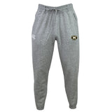 The Monarch Rugby Club Leisure Sweatpant by EMB Canterbury is crafted from recycled polyester fleece, with a drawstring waist, white brand logo on the left hip, and rugby club crest on the right thigh.