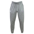 Franklin County High School Rugby Leisure Sweatpant by EMB Canterbury—gray joggers with a drawstring waist, white logo on the left thigh, and a blue-and-white badge on the right thigh—crafted for comfort and style, shown against a white background.