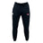 The Guilford College Leisure Sweatpant by EMB Canterbury features a drawstring waist, white and red embroidered thigh logos, and is made from sustainable fleece for comfort and style.