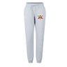 The Atlanta Old White Rugby Champs Women's Leisure Sweatpant by EMB Canterbury features light gray organic cotton, a drawstring waist, and a vibrant "National Champions" graphic—ideal leisurewear from Canterbury sportswear.