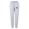 The Verona Area Rugby Women's Leisure Sweatpant by EMB Canterbury blends recycled polyester and organic cotton, featuring a drawstring waist and logos on the left thigh.