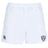 Franklin County High School Rugby Professional Polyester Rugby Shorts by EMB Canterbury, featuring an elastic waistband, Canterbury logo on the left leg, and Flyer RFC badge on the right leg. Made of durable polyester for top performance.