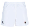 The Lincoln Wolves Player's Drill Short by EMB Canterbury features the Canterbury logo on the left leg and a red and black wolf mascot with "Wolves" text on the right.