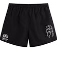 The EMB Canterbury Fortivus Academy Tactic Short for men features the Fortivus Academy logo on the left leg and a white design on the right, inspired by classic Canterbury rugby shorts.