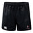 The Lincoln Wolves Professional Polyester Rugby Short by EMB Canterbury features an elastic waistband, the Canterbury logo on the left leg, and a wolf emblem with "WOLVES" text on the right—ideal durable rugby shorts for style and performance.