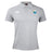 The Las Colinas Rugby Waimak Polo by EMB Canterbury features a light grey color, short sleeves, three-button collar, CCC logo on the right chest, and a blue/yellow crest on the left—ideal for fans of classic men's rugby style.