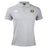 The Monarch Rugby Club Waimak Polo by EMB Canterbury is a light grey short-sleeve shirt featuring a "Monarch Rugby" logo on the left chest and a white Canterbury logo on the right.