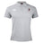 Light grey short-sleeve Lincoln Wolves Waimak Polo by EMB Canterbury, featuring a collar, Canterbury logo on the right chest, and red and black Worcester emblem on the left. Classic design offers everyday comfort.