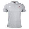 Light grey short-sleeve Lincoln Wolves Waimak Polo by EMB Canterbury, featuring a collar, Canterbury logo on the right chest, and red and black Worcester emblem on the left. Classic design offers everyday comfort.