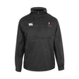The Lincoln Wolves Packaway Jacket by Canterbury features a front zip pocket, hood, "WOLVER" wolf head and Canterbury chest logos. This men's water-resistant jacket from EMB Canterbury easily packs away for convenience.
