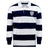 The EMB Mudoo Franklin County High School Rugby Classic Long Sleeve Hooped Rugby Jersey adds retro style to your wardrobe with its bold stripes and classic logo.