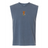 Show your USA Rugby pride with the EMB S&S Activewear Heritage Unisex Heavyweight Cotton Mid-Length Muscle Tee, featuring a blue sleeveless design and an embroidered eagle with "USARFU" text on the front center chest.