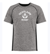 A Nations of Rugby Scotland Rugby Electrify Training Tee with white text featuring the WRS Augusta logo.