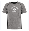 A Nations of Rugby Scotland Rugby Electrify Training Tee with white text featuring the WRS Augusta logo.
