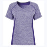 An Augusta Sportswear Electrify Coolcore Rugby Training T-shirt for women with short sleeves and a V-neck.